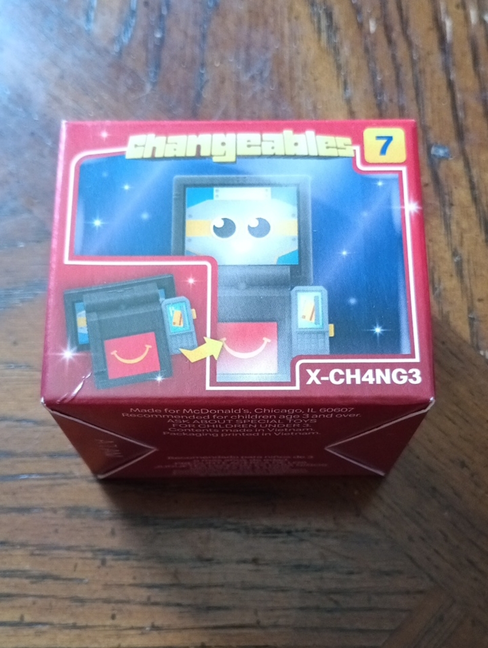 McDonald's Changeables Series 7 Box - Red & Blue